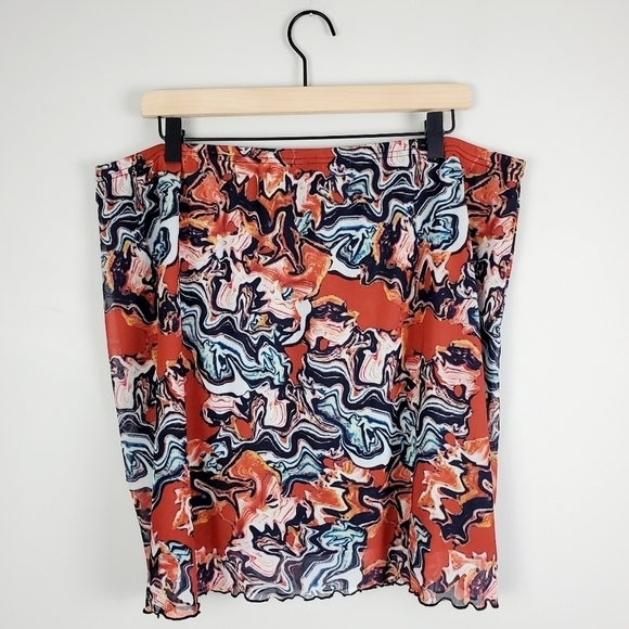 Shein Abstract Mini Skirt 4XL - Picture 5 of 5